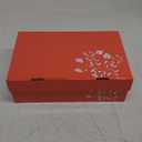 LUXMAX Women Kawaii Mid Block Heel Mary Jane Rockabilly Pumps with Bow Platform Chunky Heel Cute Sweet Shoes 35