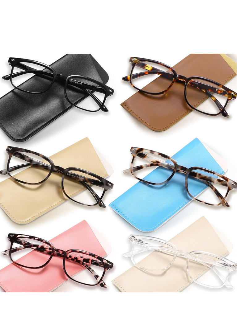 NOVIVON 6 Pack Reading Glasses for Women, Reading glasses men, Blue Light Blocking Readers, Computer eye glasses, Cheaters