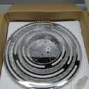 CXGLEAMING LED Chandeliers Modern Ceiling Light Fixture 3 Rings Adjustable Crystal Pendant Light Fixture Ceiling Hanging for Living Room Dining Room Bedrooms Hall 250mm Base 209 Crystals (Cool White)