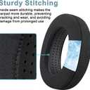 SOPROM Cooling-Gel Earpads Replacement Cushions for Sennheiser HD650, HD660 S, HD660S2, HD600, HD6XX, HD58X, HD580, HD565, HD545, HD535 Headphones, Ear Pads with Ice Silk Fabric(Black)