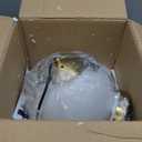 KoKo&Yukina 10" Globe Pendant Light Gold Mid Century Pendant Light Glass Globe Mid Century Modern Light Fixture Brushed Brass Finished with Milk Glass Lampshade for Dining Room Bedroom (10 inch - standard)