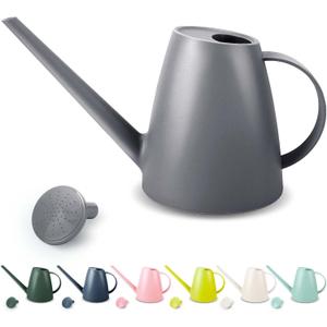 Watering Can for Indoor Plants, Small Watering Cans for House Plant Garden Flower, Long Spout Water Can for Outdoor Watering Plants 1. 8L 1/2 Gallon (Gray)