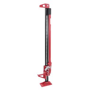 BISupply Farm Jack - Red 48in Cast Iron High Lift Jack Utility Off Road Jack with a 3.3 Ton (6614lbs) Weight Capacity