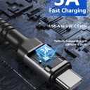 USB C Cable 10FT, 2Pack Long USB A to USB C Charger Cable, Type C Cable 3A Fast Charging Upgraded Extra Durable Braided USBC Cord Compatible with iPhone 17/16 15 Pro Max/Samsung Galaxy S23/LG and More