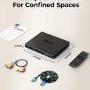 DVD Players for TV with HDMI, DVD Players that Play All Regions, Simple DVD Player for Elderly, CD Player for Home Stereo System, Included HDMI and RCA Cable, 10ft HDMICable