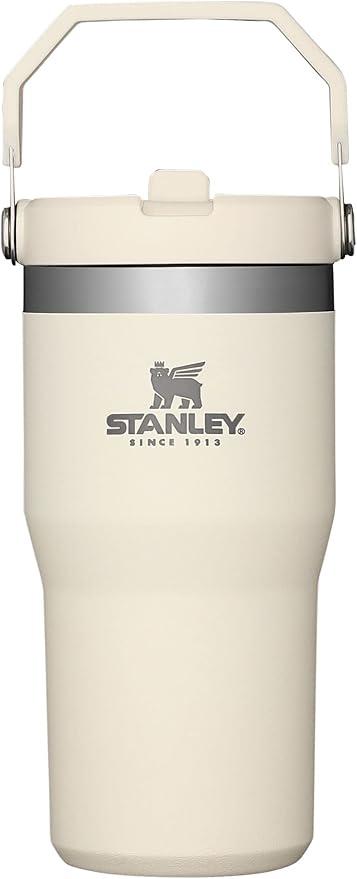 Stanley IceFlow Flip Straw Tumbler with Handle | Twist On Lid and Flip Up Straw | Leak Resistant Water Bottle | Insulated Stainless Steel | BPA-Free (30 Ounces, Pink Mesa)
