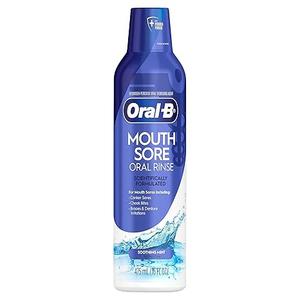 OralB Mouth Sore Mouthwash Special Care Oral Rinse, Hydrogen Peroxide Mouthwash, 16 fl oz, Mouthwash Alcohol Free