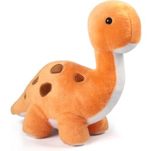 BenBen Dinosaur Stuffed Animal, 13 Dino Plush Toys, Cute Plushies Stuff for Kids, Stegosaurs, Baby Shower, Christmas, Birthday Gifts, Easter Decorations, Orange