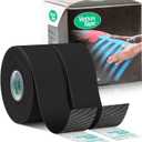 VETKIN VetkinTape Veterinary Kinesiology Tape | Tape for Horses & Dogs | Equine & Canine Kinesiotape | Latex Free and Quality Mark Certified Ktape | 1.2 inch | Pack of 2 Rolls (Black)