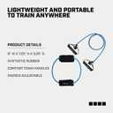 Capelli Sport Resistance Band Set, Medium Exercise Band Tube, Handles, Lateral Ankle Stretch Band, Blue - Kit