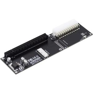NFHK 8X Oculink SFF-8612 8611 to PCIE PCI-Express 16x Adapter with ATX 24pin Power Port for Mainboard Graphics Card
