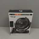 36000mAh Camping Fan,120H Rechargeable Fan Portable with Detachable Battery | Ventilador Recargable with 4 Speeds, LED, Remote, Timers,Battery Operated Outdoor Fan for Tent,Office,Jobsite,Workshop,Travel
