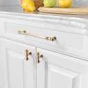 Asidrama 6 Pack 12.6 Inch(320mm) Brushed Brass Kitchen Cabinet Handles, Cabinet Pulls Kitchen Cabinet Hardware for Cupboard Drawer Pulls