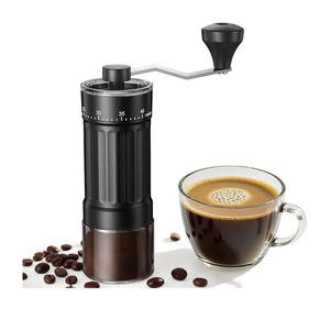 Mini Manual Coffee Grinder with 40 Adjustable Settings, Portable Hand Coffee Bean Mill with 30g Capacity, Conical Burr Coffee Grinder with Crank for Travel, Camping, Office, Espresso, Pour Over, etc