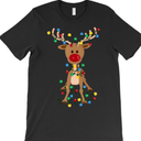 Rudolph Red Nose Reindeer Christmas Pajama Family Themed Holiday Fun G33699 Unisex, Black Sweater M