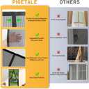 Magnetic Screen Door Fits Doors up to 36 x 82 Inches Max, Screen Size 38" x 84" Heavy Duty Screen Mesh Net Keeps Bugs Out, Self Sealing Hands Free Mesh Partition, Pet and Kid Friendly