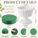 Mumufy 2 Pcs White Roman Urn Planter with 2 Pcs Floral Foam 12'' Flower Pot, 11.8 inch
