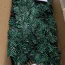 Mavis's Diary 4FT Artificial Cedar Trees Outdoor, Set of 2 in Modern Square Pots, Realistic Faux Evergreen Topiary for Porch, Garden & Home Decor