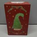 Crooked Sea Glass Christmas Tree with LED Lights - Handcrafted Whimsical Mini Blue Christmas Tree, Ideal for Christmas, New Year, Coastal Holiday Decor & Gifts, Versatile Home Decor (10in)