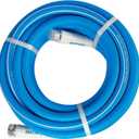 Fevone 35ft Heavy Duty Garden Hose, Lightweight and Flexible, 5/8" ID, 600 PSI, Hybrid Polymer, Kink-Resistant, 3/4" GHT Aluminum Fittings, Drinking Water Safe
