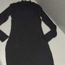 Women's Sexy Bodycon Mini Club Dresses Basic Long Sleeve Turtleneck Dress, Size S