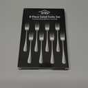 8-Piece 6.7 Inch Salad Forks Set,Durable Dishwasher Safe Stainless Steel Dessert Forks,Silverware Fork,Flatware Fork For Home Kitchen