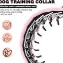 Martingale No Pull Dog Collar for Large Medium Small Dogs, Heavy Duty Nylon Adjustable Reflective Anti Pull Slip Collar with Buckle for Training Walking Hunting, S (11"-15" Neck, 1" Wide), Pink
