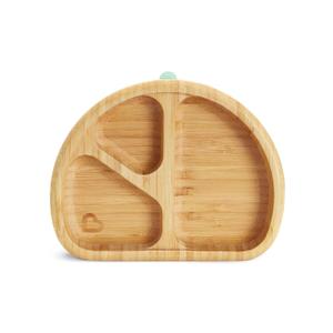 Munchkin Bambou Divided Suction Plate - Eco-Friendly Bamboo Dinnerware for Babies and Toddlers