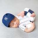 Newborn Photography Props Baby Baseball Outfits Cute Hat Pants Set Infant Baby Boy Girl Photoshoot Props Costume (White)