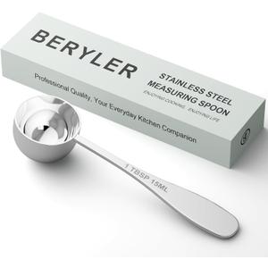 1PCS 1tbsp(3tsp, 15 ml) Single Measuring Spoon, Stainless Steel Individual Teaspoon, Metal Measure Scoop with Gift Box