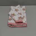 Pink Floral Rose Print Cloth Napkins 100% Cotton, 18" X 18" Dinner Napkins Cloth Set, Washable Napkins for Home, Kitchen, Dinner, Party, Wedding, Cocktail, Set of 6