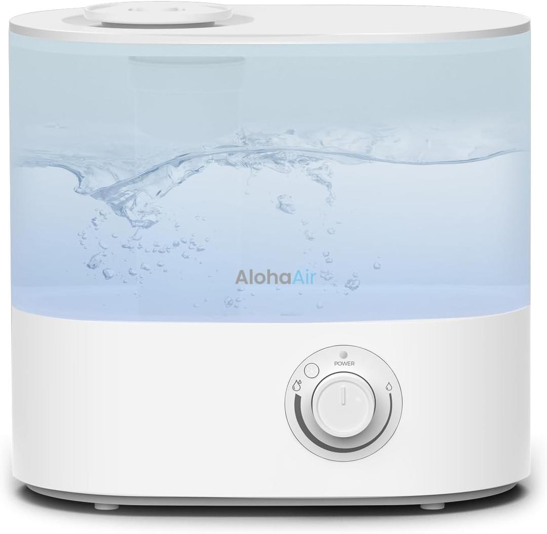Humidifiers for Bedroom, 4.0L Humidifier for Home, Cool Mist Top Fill Essential Oil Diffuser, Large Room, Baby, and Plants, 7 Color Lights, Quiet, 360 Nozzle, Auto Shut-Off