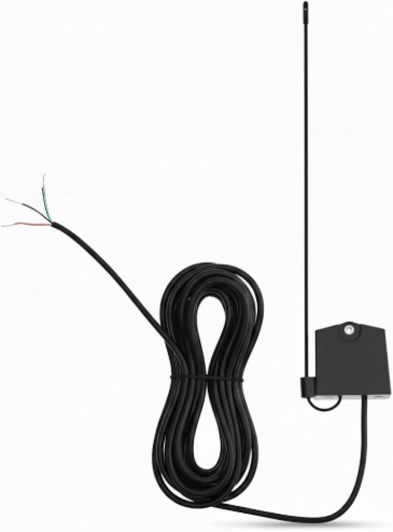 Kingdder Narrow Band Reciever-Antenna Compatible with Mighty Mule AQ201-NB/AQ202-NB Swing Gate Opener Includes Antenna and 10 ft Cable for Remote Mounting Extension Kit