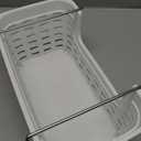 Small Stacking Storage Basket with Metal Handle