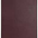 Samsill Classic Collection Business Portfolio - Executive Padfolio for Resume & Document Organizer - 8.5 by 11-Inch Legal Pad, Faux Leather with Brass Corners (Burgundy)