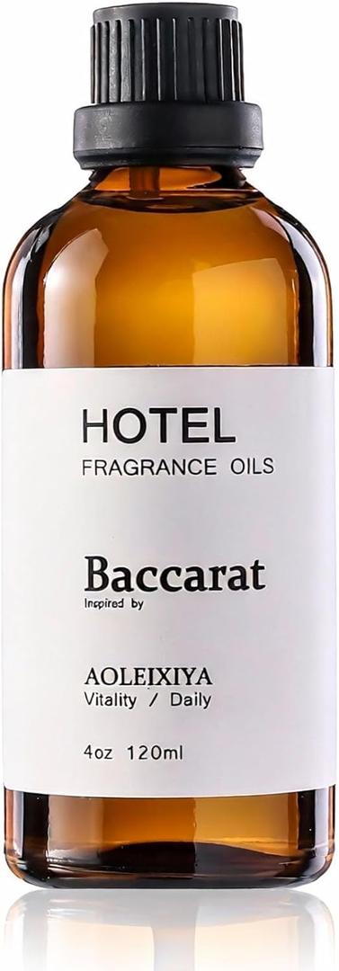 Hotel Collection Diffuser Oil Scent Inspired by The Iconic 5-Star Hotel Baccarat for Waterless Diffuser & Home Scenting Essential Oil for Ultrasonic and Crafting (4 Fl Oz Pack of 1)