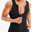 Slim&Trim Men Shapewear Slimming Body Shaper Compression Shirt Tank top with Zipper Underwear For tummy control XXL