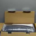 Dog Car Seat for Large Dogs up to 60 lbs or 2 Small Dogs with 4" Memory Foam, Back Seat Medium Pet Booster Seat with Triple Safety Belts, Adjustable Leashes, Detachable/Washable (Dark Black, Large)