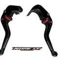 Short Adjustable Brake Clutch Levers for GSXR 600 GSXR 750 2006-2022,GSXR 1000 2005-2006,GSXR1000 2009-2022,GSX-S1000/F/ABS 2015-2020-Black