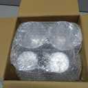 I00000 100PCS Silver Plastic Cups,9 oz Clear Plastic Cups with Silver Trim, Heavy-Duty Disposable Hard Cup For Party, Premium Cup Perfect for Wedding & Party