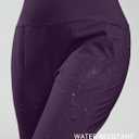 Soothfeel Women's Fleece Lined Joggers Pants High Waisted Water Resistant Thermal Sweatpants Winter Hiking Pants with Pockets (Purple, XS)