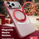 TORRAS 360 Magnetic Stand for iPhone 17 Pro Max Case, [Fit for MagSafe] [4X Military-Grade Protection] Slim Case for iPhone 17 Pro Max, 6.9", Translucent Burgundy Red, Ostand O3 Fitness Series