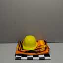 Geyoga 16 Pcs Construction Vest for Kids Party Favors Hard Hat Construction Dressing Up Supplies Construction Funny Worker Costume for Birthday Party, Including 8 Vests and 8 Construction Hats