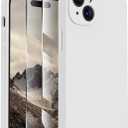 FireNova Designed for iPhone 15 Case, Silicone Upgraded [Camera Protection] Phone Case, Soft Anti-Scratch Microfiber Lining Inside, 6.1 inch, White