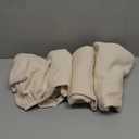 Smiry Waterproof Seat Covers for Dining Room Chairs Set of 4, Stretch Jacquard Removable Washable Chair Seat Slipcovers Protector, No Rear Covers, Beige