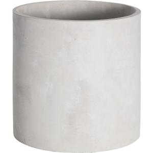 Plant Pots - 7.7 inch Cement Planters Indoor - Modern Grey Flower Pot with Drainage Hole - Home Office Decor (Gray)