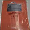 DUALIFE Rust Burnt Orange Blackout Bedroom Curtains 63 Inch Length Grommet Drapes Room Darkening Thermal Insulated (42 x 63 in, 2 Panels)