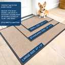 OLANLY Front Door Mat Indoor Outdoor Entrance, Waterproof Heavy Duty Doormat, Fade Resistant, Low Profile, Easy Clean Patio Porch Welcome Floor Mats for Entry, 59x40, Beige