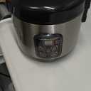 Hamilton Beach Digital Programmable Rice Cooker & Food Steamer, 8 Cups Cooked (4 Uncooked), With Steam & Rinse Basket, Stainless Steel (37518)