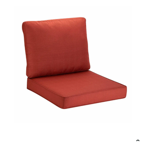 Outdoor Chair Cushion Tufted Pillow, Deep Seat Outdoor Cushion Set 24 X 25 Seat Cushions for Outdoor Furniture